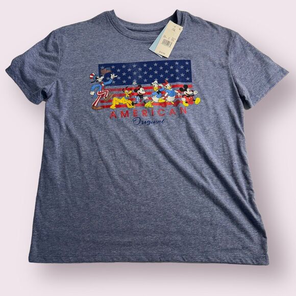 NEW! Disney Store Fourth of July American Original T-Shirt Womens XS‎ - Picture 1 of 7
